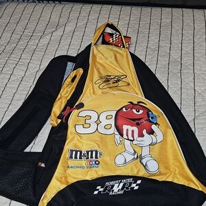 M&M'S NASCAR Racing Tag with Red and Black Design